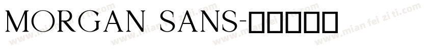 morgan sans字体转换
